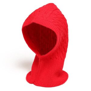 Cagoule rouge en coton vintage
