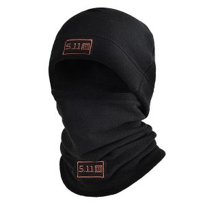 Cagoule polaire noire unisexe