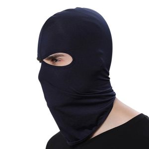 Cagoule polyester bleu-marine minimaliste