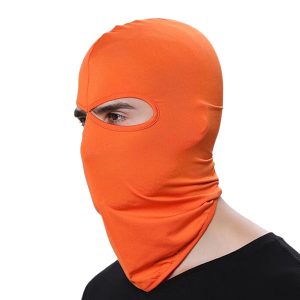 Cagoule orange hiver résistante