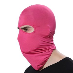 Cagoule rose sport à deux trous