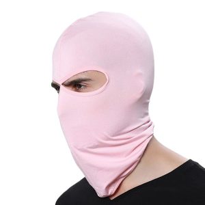 Cagoule rose pâle respirante