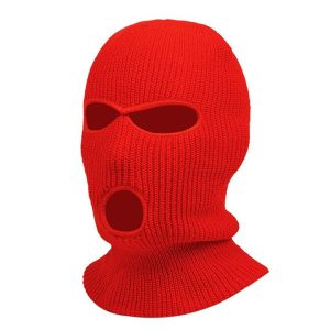 Cagoule rouge 3 trous intégrale