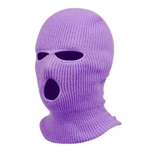 Cagoule Violette 3 Trous Unisexe