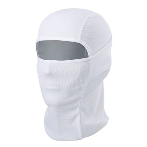 Cagoule blanche polyester 1 trou