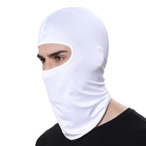 Cagoule blanche moto confort