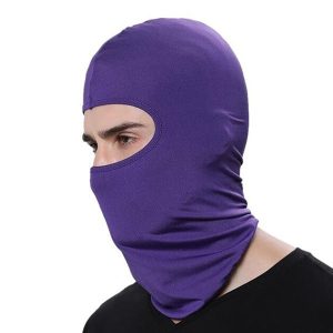 Cagoule moto violette polyester