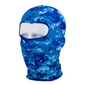 Cagoule camouflage bleu unisexe