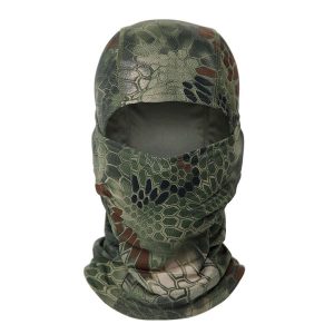 Cagoule camouflage kaki mixte