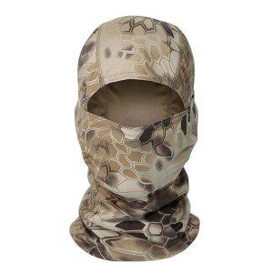 Cagoule Camouflage Marron Élastique