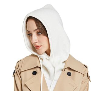 Cagoule Cachemire Blanche Femme