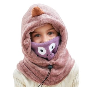 Cagoule enfant coton violet