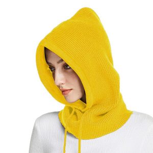 Cagoule Jaune Femme Cachemire
