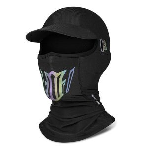 Cagoule noire unisexe anti-uv