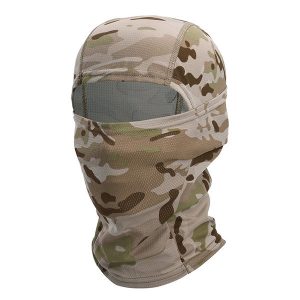 Cagoule camouflage polyester unisexe