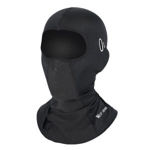 Cagoule Noire en Soie Résistante