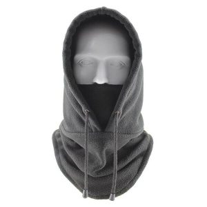 Cagoule mixte polaire grise