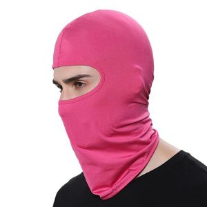 Cagoule rose polyester moto