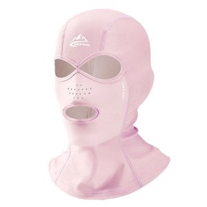 Cagoule Rose Femme Ski Élastique