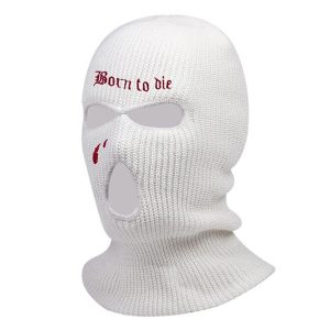 Cagoule Blanche Unisexe Football Acrylique