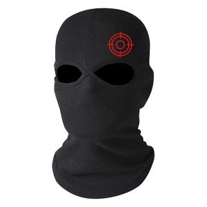 Cagoule noire cible élastique
