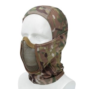 Cagoule airsoft militaire grillagée