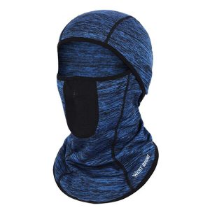 Cagoule polaire bleue unisexe