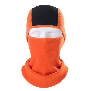 Cagoule polaire orange ski