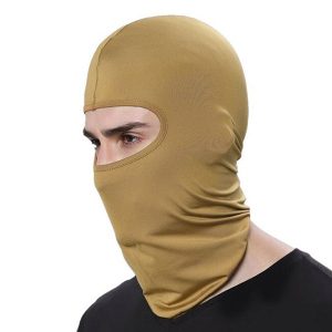 Cagoule moto marron unisexe