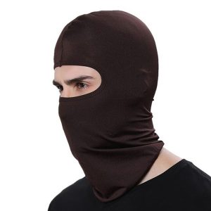 Cagoule moto marron respirante