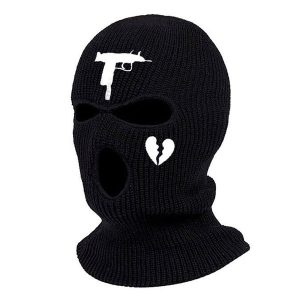 Cagoule noire kalash unisexe