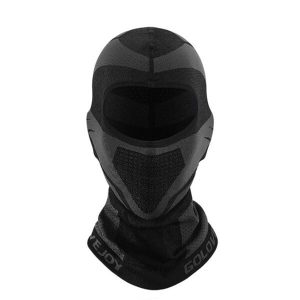 Cagoule moto noire 1 trou