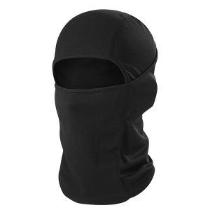 Cagoule noire élastique unisexe