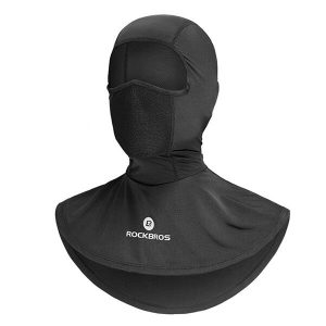 Cagoule noire soie glacée