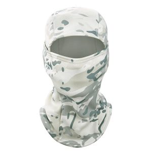 Cagoule polaire camouflage neige