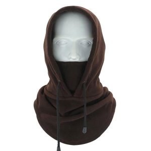 Cagoule Polaire Marron Mixte