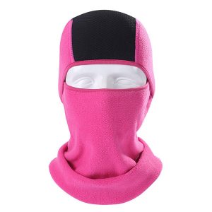 Cagoule polaire rose femme