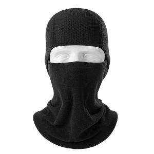 Cagoule polaire noire unisexe