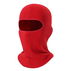 Cagoule polaire rouge moto unisexe