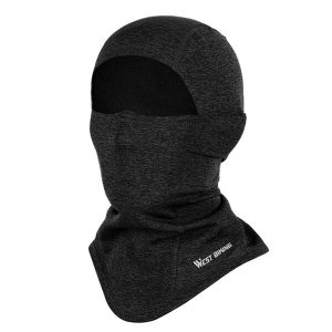 Cagoule polaire noire vélo