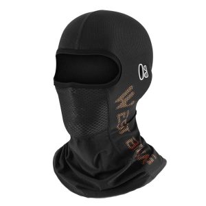 Cagoule soie noire coupe-vent