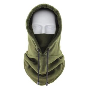Cagoule polaire kaki mixte