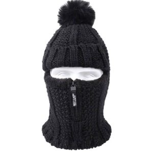 Cagoule Ski Noire Unisexe Chaude