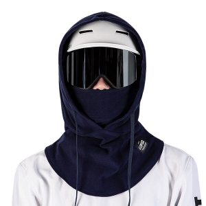 Cagoule snowboard bleue polaire