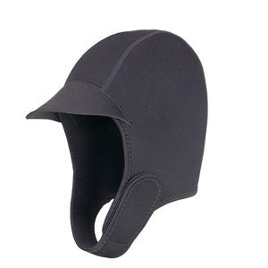 Cagoule Surf Noire 2mm Ajustable