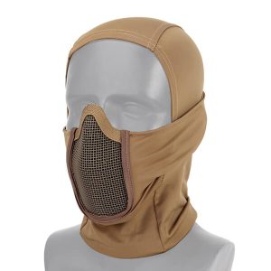 Cagoule tactique marron unisexe