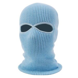 Cagoule Tricot Bleu-Ciel Unisexe