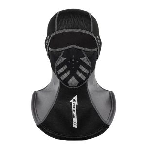 Cagoule vélo polaire noire