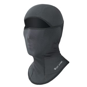 Cagoule vélo unisexe grise soie