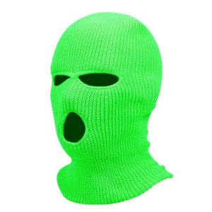 Cagoule Vert Fluo Tricot Unisexe